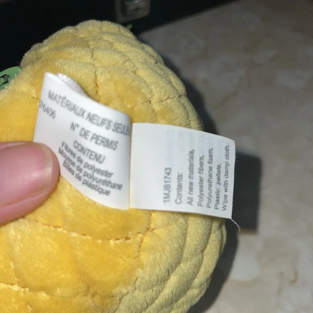 Pineapple Zipper Mouth‎ Hallmark Stuffed Plush 6